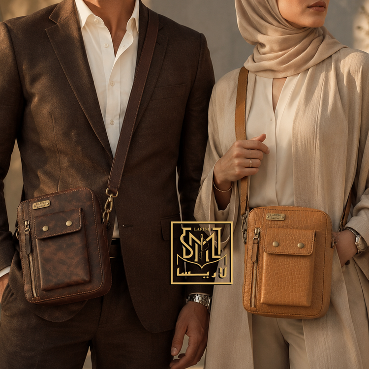 کیف چرم طبیعی زنانه و مردانه ((مدل ایراتل))